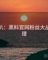 独家深扒：黑料官网粉丝大战公众心理