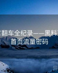 独家代言翻车全纪录——黑料万里长征首页流量密码